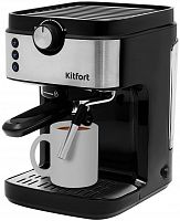 Кофеварка эспрессо Kitfort KT-742 1450Вт черный/серебристый