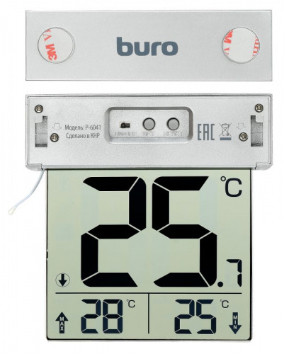 Термометр Buro P-6041 серебристый фото 7