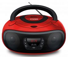 Аудиомагнитола Hyundai H-PCD280 красный/черный 4Вт/CD/CDRW/MP3/FM(dig)/USB/SD/MMC/microSD