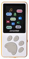 Плеер Flash Digma S3 4Gb белый/оранжевый/1.8"/FM/microSD