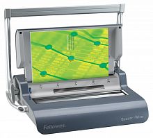 Переплетчик Fellowes Quasar Wire (FS-52241) A4/перф.15л.сшив/макс.130л./метал.пруж. (6-14мм)