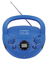 Аудиомагнитола Hyundai H-PCD220 синий 2Вт/CD/CDRW/MP3/FM(dig)/USB