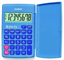 Калькулятор карманный Casio LC-401LV-BU-W-A-EP голубой 8-разр.