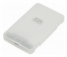 Внешний корпус для HDD/SSD AgeStar 3UBCP1-6G SATA USB3.0 пластик белый 2.5"