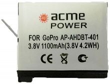 Аккумулятор для экшн-камер AcmePower AP-AHDBT-401 для: GoPro Hero4