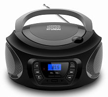 Аудиомагнитола Hyundai H-PCD380 черный/серый 4Вт/CD/CDRW/MP3/FM(dig)/USB/BT