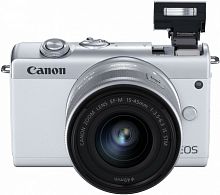Фотоаппарат Canon EOS M200 белый 24.1Mpix 3" 4K WiFi 15-45 IS STM LP-E12 (с объективом)