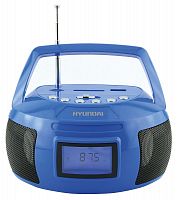 Аудиомагнитола Hyundai H-PAS160 синий 6Вт/MP3/FM(dig)/USB/SD